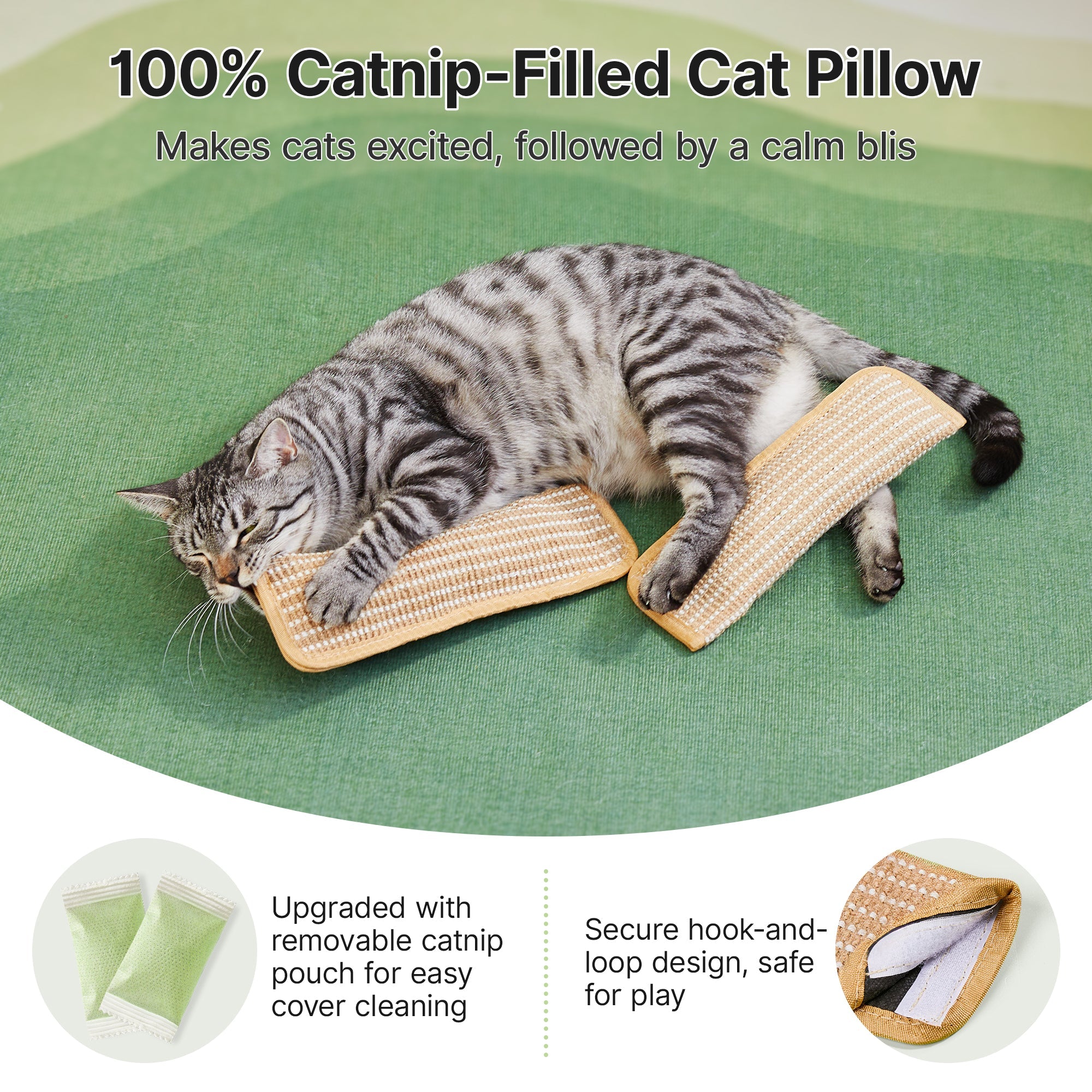 Petgrove Interactive Catnip Kicker Toy