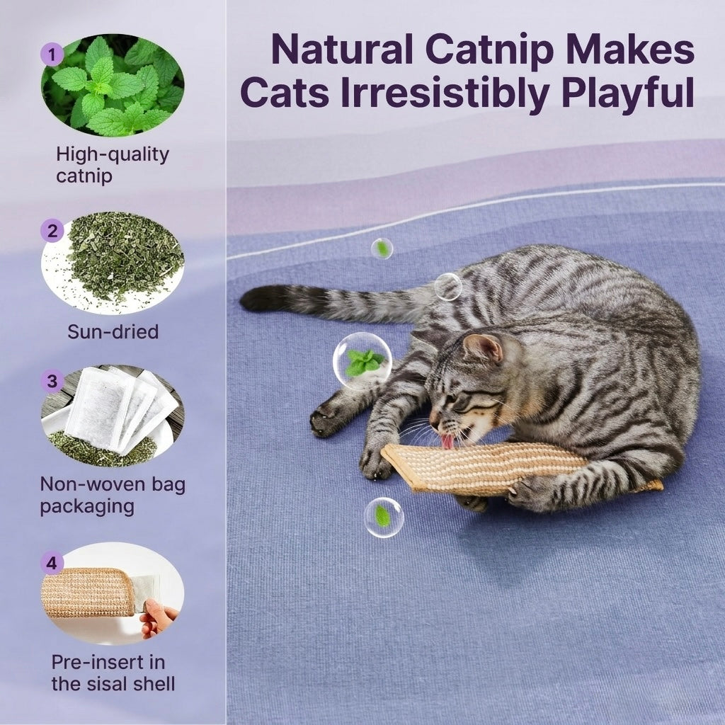 Petgrove Interactive Catnip Kicker Toy